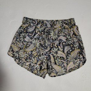 BOHO CHIC Billabong Perfect Paisley Elastic Waist Shorts Size Small
